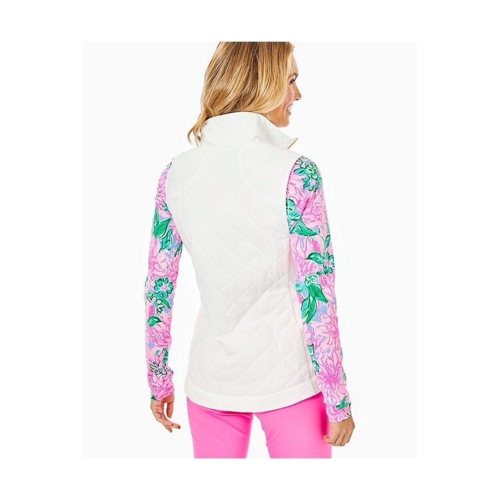 Lilly Pulitzer Luxletic Beverly Vest Size XL Resort White Travel Golf Casual NWT - Picture 5 of 12